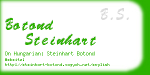 botond steinhart business card